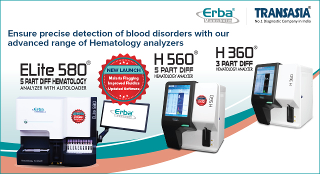 Erba Transasia range of hematology analyzers